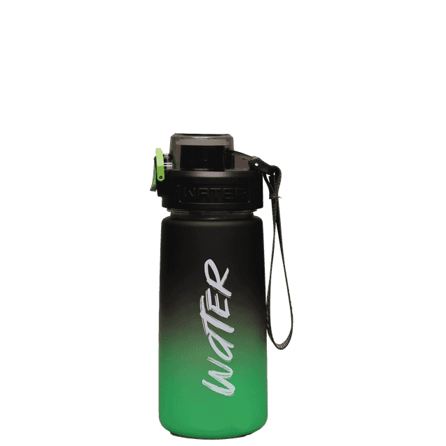 قمقمه اسپرت مشکی سفید گرادیانی water - کد 070