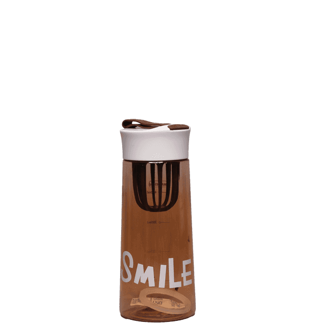 قمقمه ورزشی فیلتردار بدنه شفاف smile - کد 056