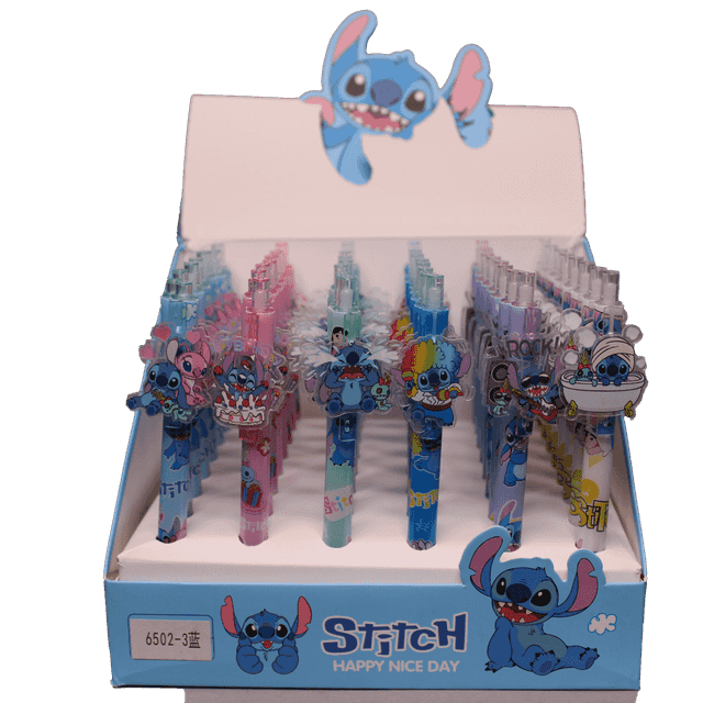 خودکار فانتزی (نوک ژله ای طرح استیچ) آبی تیره