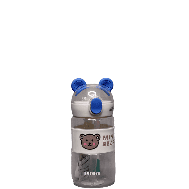 قمقمه خرسی دکمه ای دور سلیکونی _ کد 094