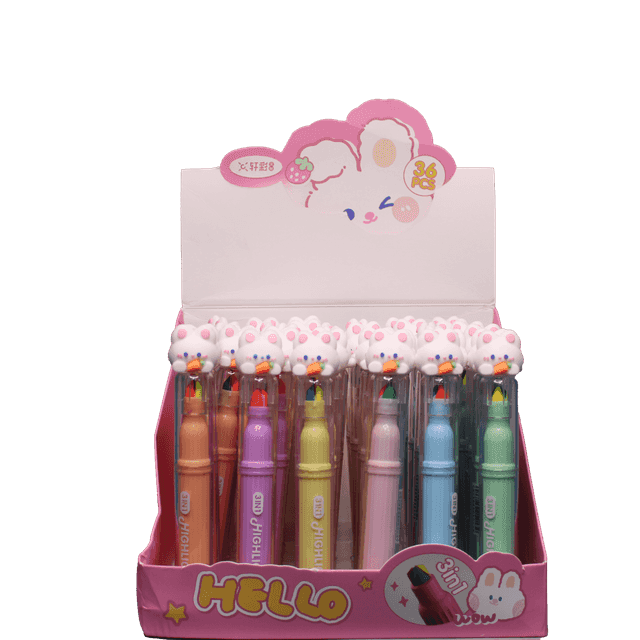 هایلایتر مدل خرگوشی رنگ نارنجی